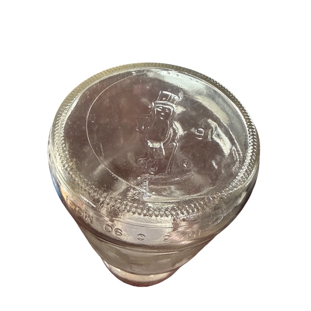 Vintage Mr Peanut Planters 75th Birthday Anniversary Clear Glass Jar 1991 - Picture 4 of 5